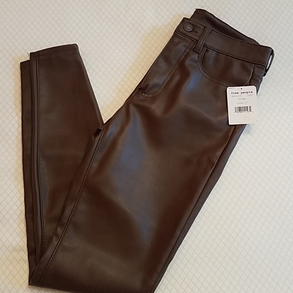 NWT!!! Free People Faux Leather Pants